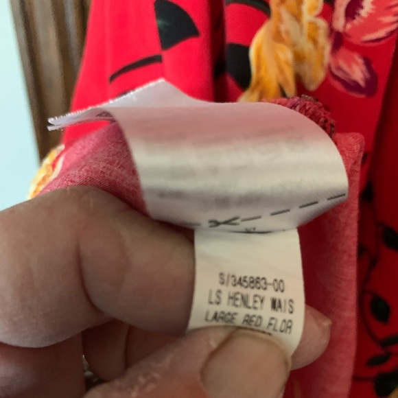 RED FLORAL OLD NAVY SZ LARGE  TRUMPET SLEEVE DRESS - Picture 11 of 12